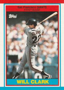 1989 Topps UK Minis Baseball Cards     015      Will Clark